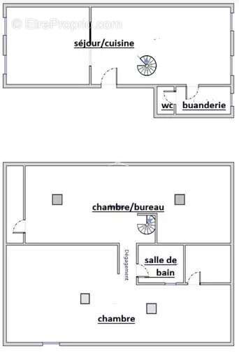 Bel appartement traversant T3 de 90 m² – Duplex, dernier étage – Petite copropriété, calme, quartier Marengo / La Colonne - photo 14