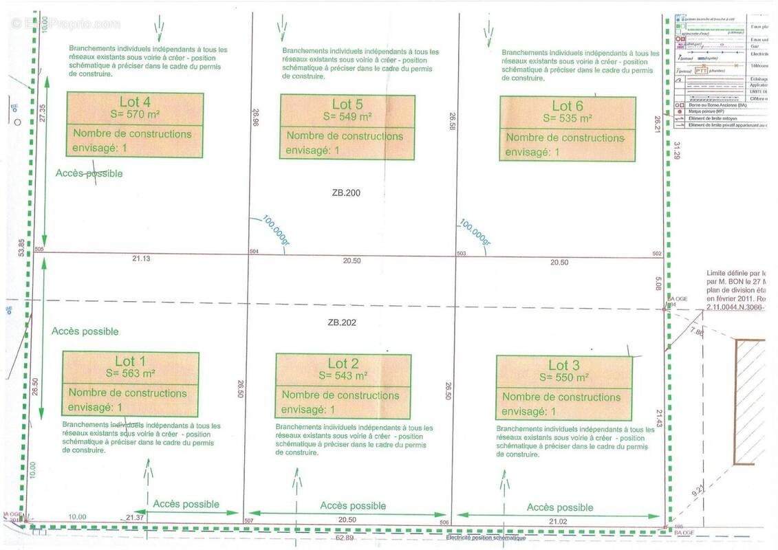 Terrain à SAINT-JEAN-LE-VIEUX