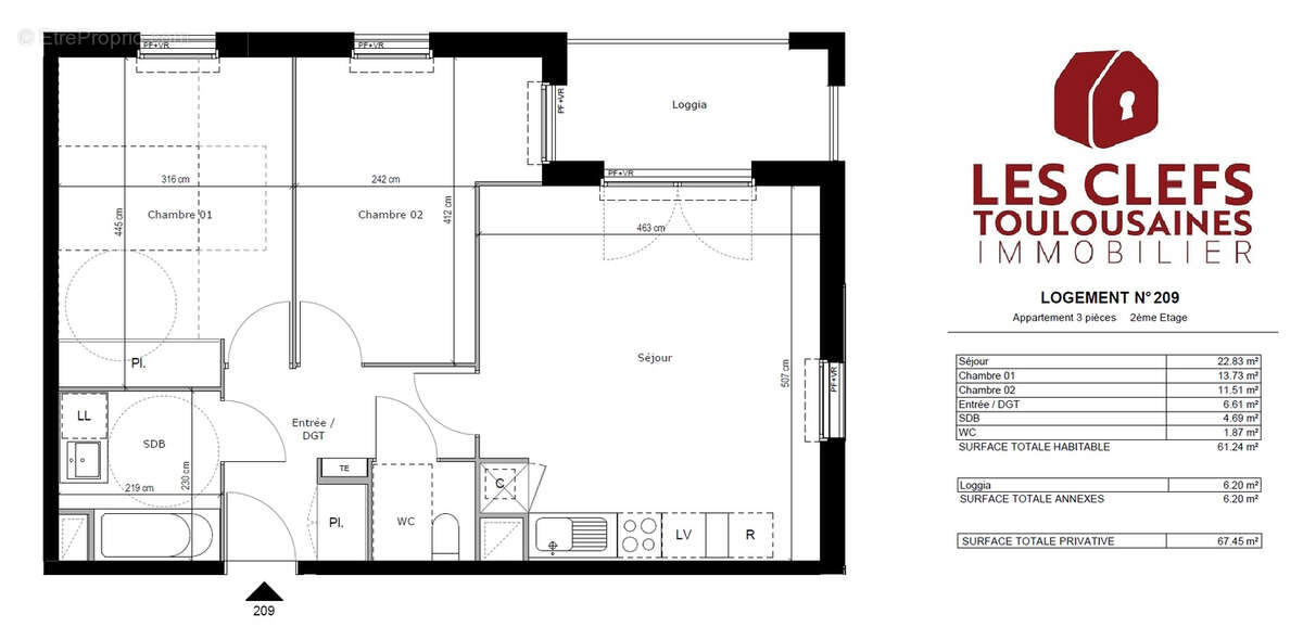 Appartement à PORTET-SUR-GARONNE