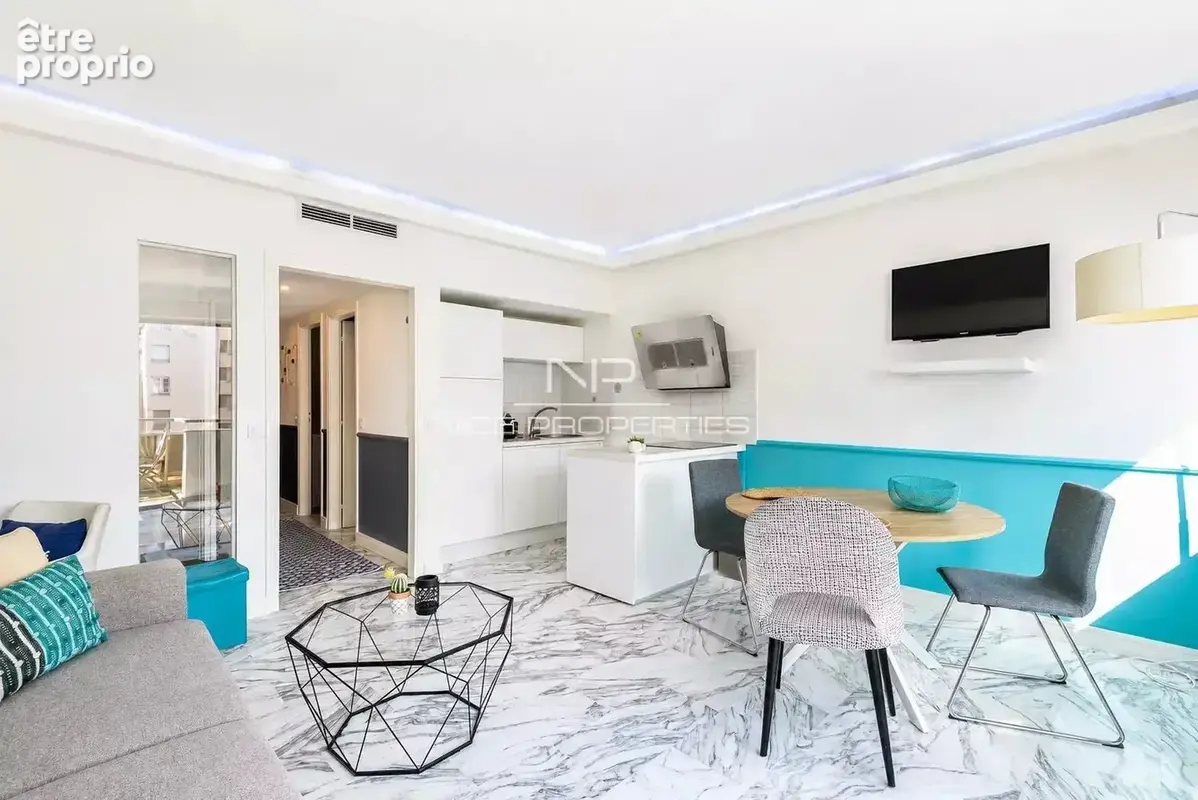 Promenade des Anglais, grand studio avec alcove couchage sur beau balcon et vue mer - photo 5
