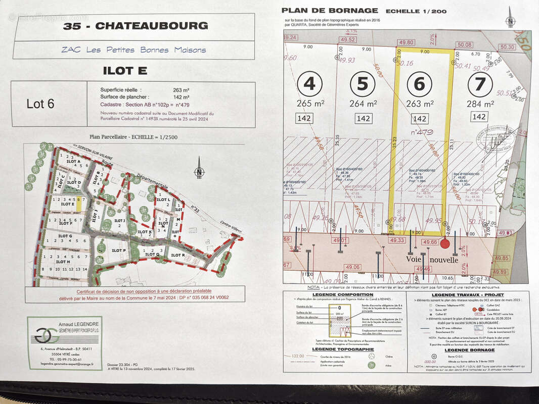 Terrain à CHATEAUBOURG