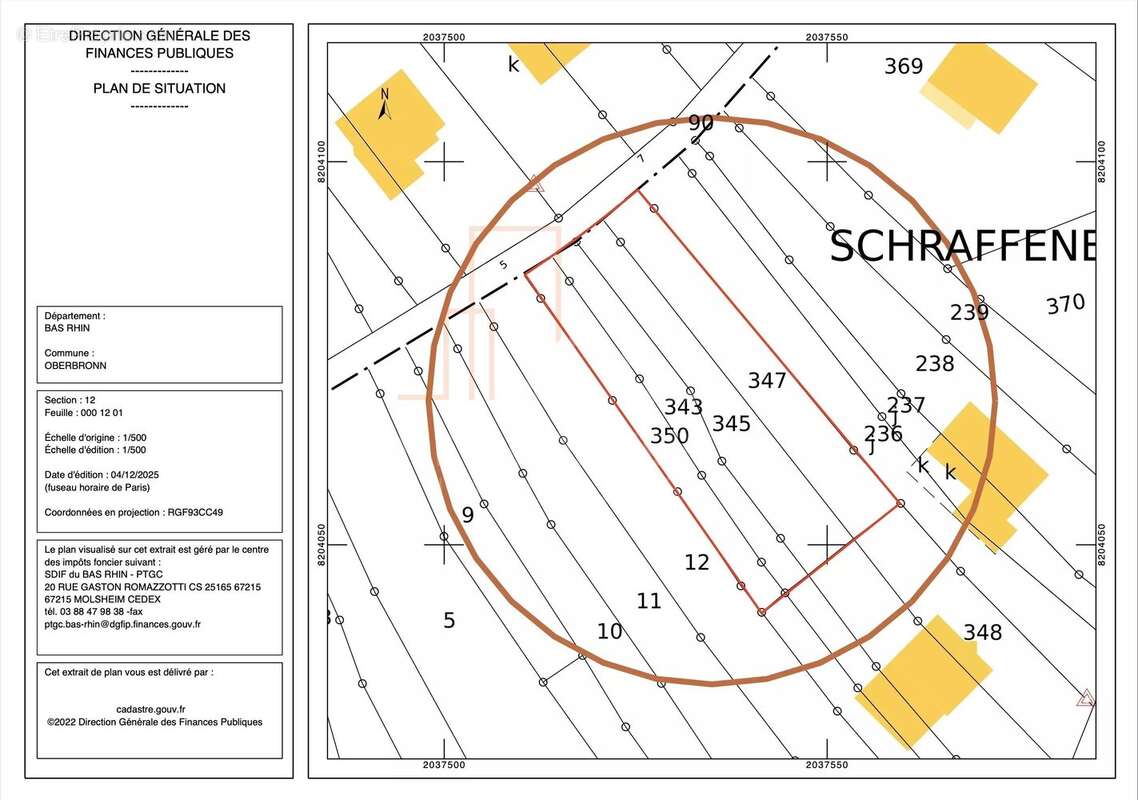 Terrain à OBERBRONN