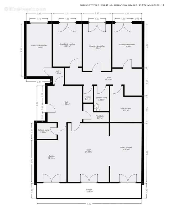 Appartement à VERSAILLES