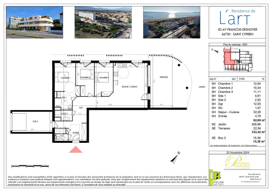 Appartement à SAINT-CYPRIEN