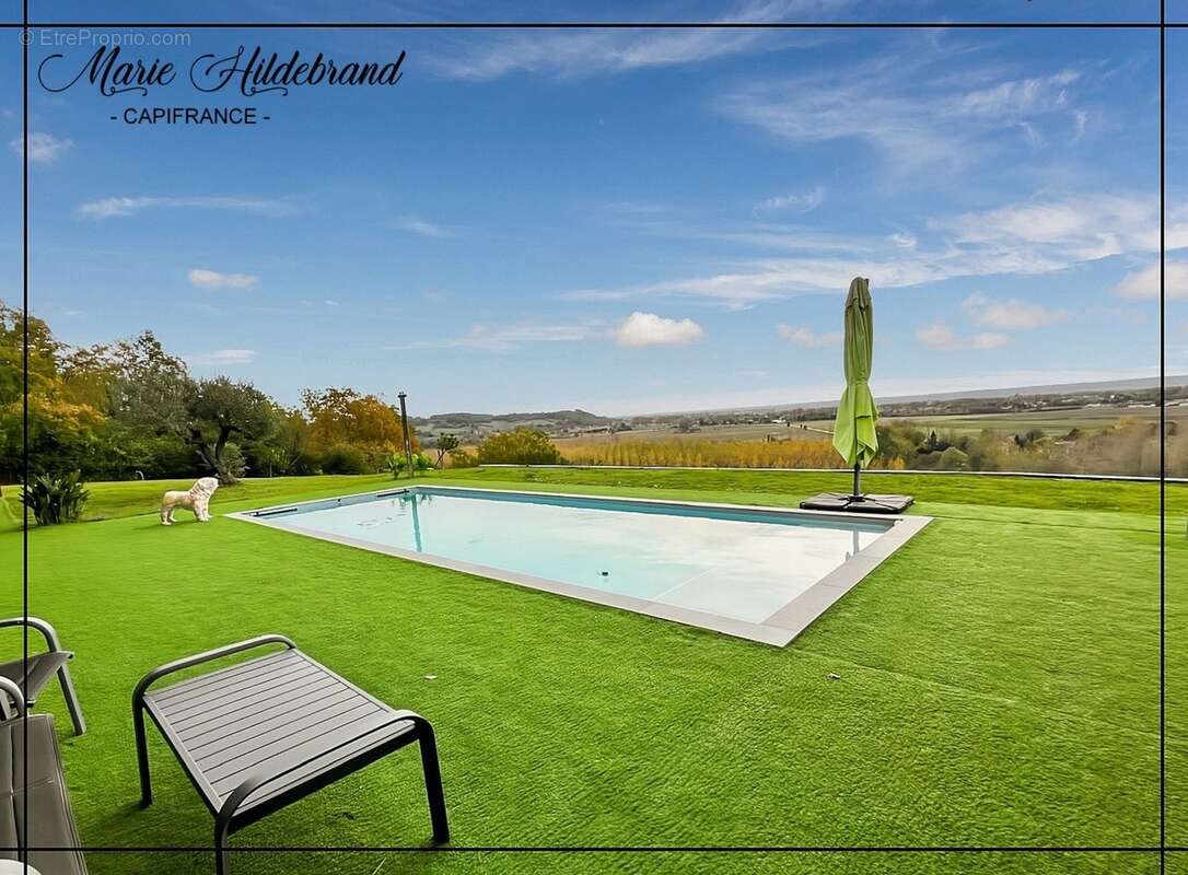 Propriété contemporaine – vue dominante, parc de près d’1 hectare & piscine - photo 4