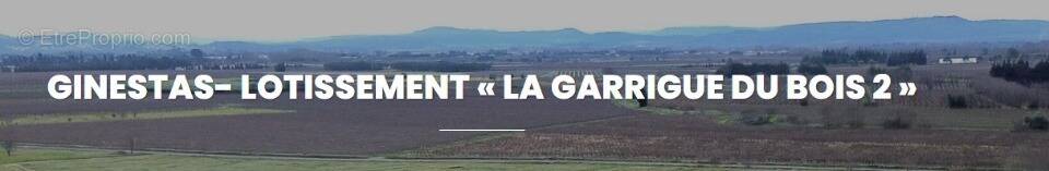 Terrain à GINESTAS