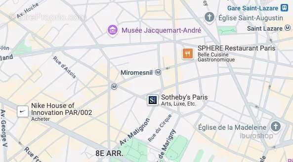 Commerce à PARIS-8E