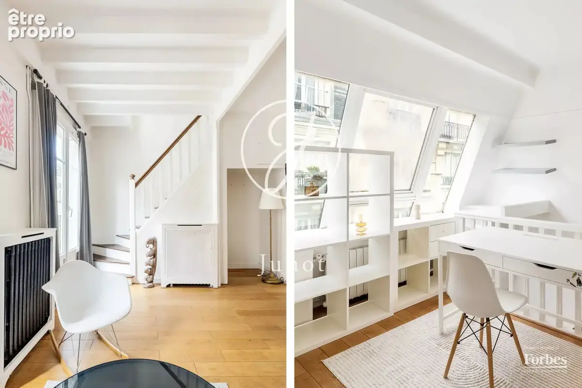 Paris 15e - SUFFREN - Duplex - 3 pièces - 58,69m² Carrez - 61,47m² au sol - 2 chambres - Balcon - photo 8