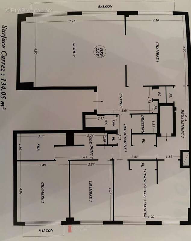 Appartement à PARIS-16E