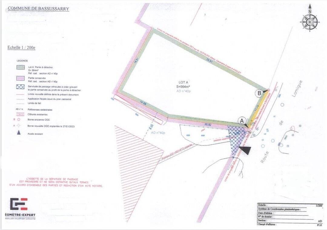 Terrain à BASSUSSARRY