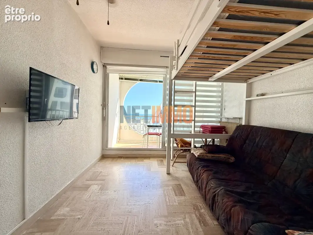 Vue mer - Studio avec loggia et cave aux pieds de la plage - photo 2