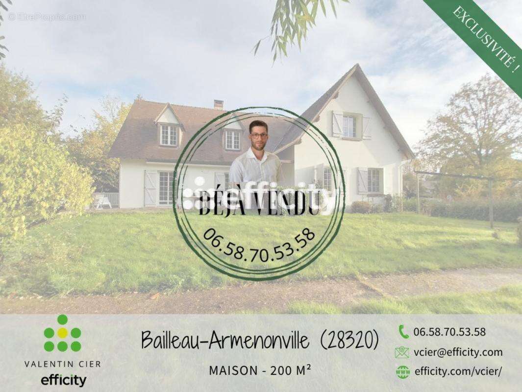 Maison à BAILLEAU-ARMENONVILLE