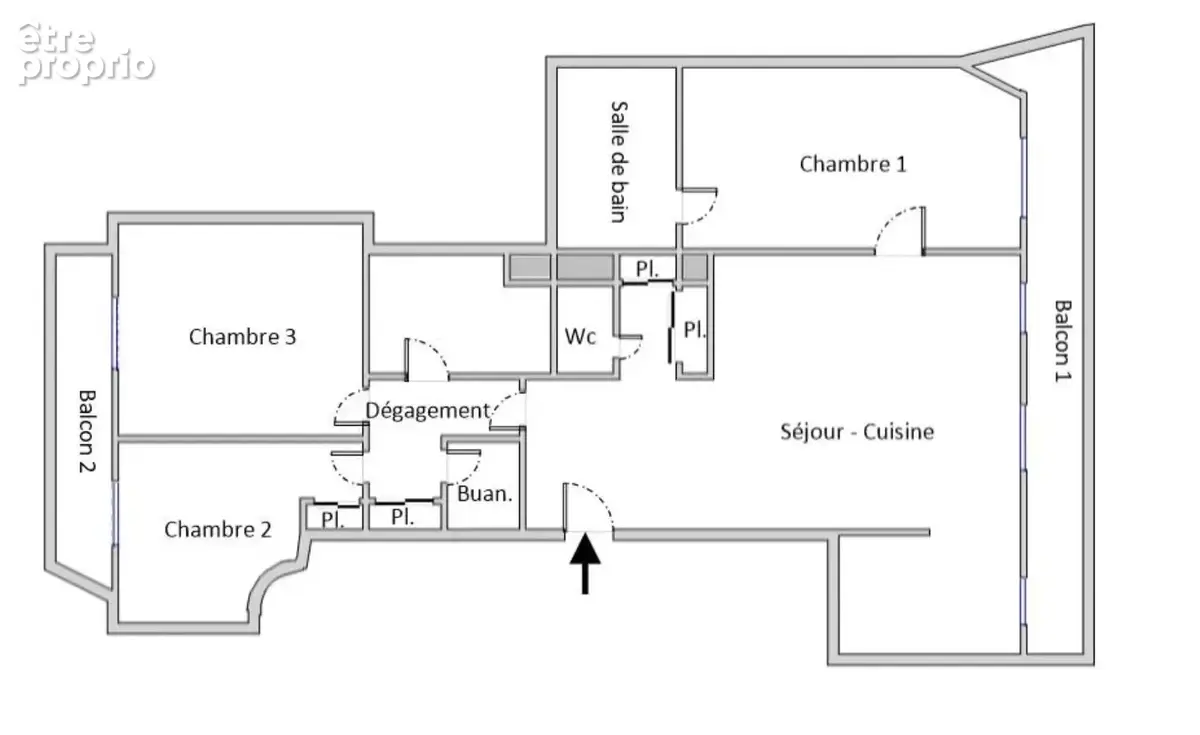 Appartement familial lumineux avec balcon en parfait état situé dans le quartier Pasteur - photo 11