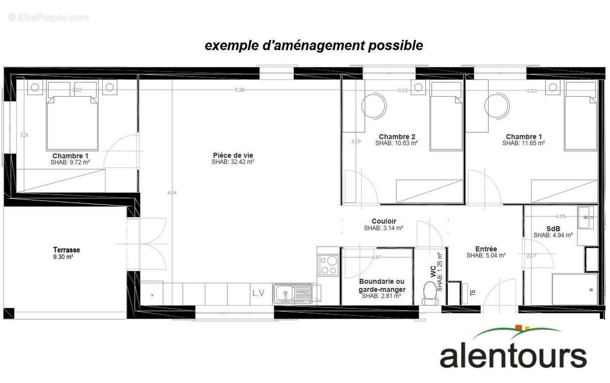 Appartement à FRANCHEVILLE