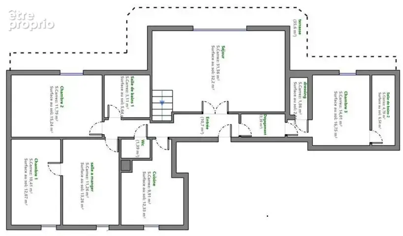Versailles Clagny - Appartement en Duplex de 137 m² habitables, 200 m² au sol 7 pièces - 4 chambres 1 Bureau - Ascenseur, cave,  - photo 16