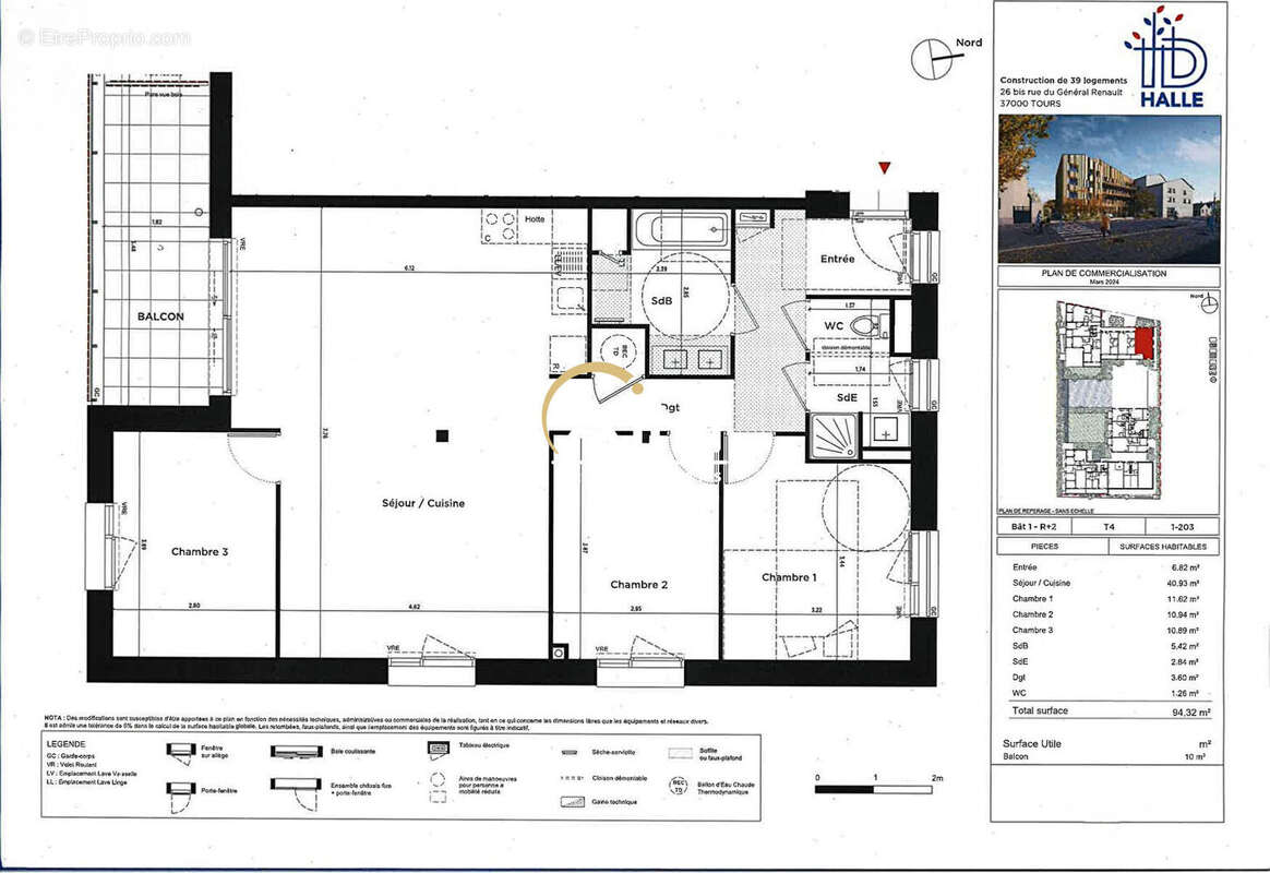 Appartement à TOURS