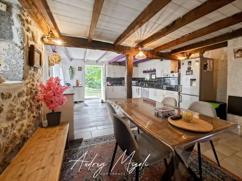 Maison en pierre au cœur de la nature, 109m², 3 chambres, garage et grande dépendance, au bord d'une rivière, terrain 1 hectare - photo 4