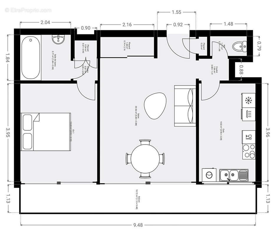 Appartement à PARIS-15E