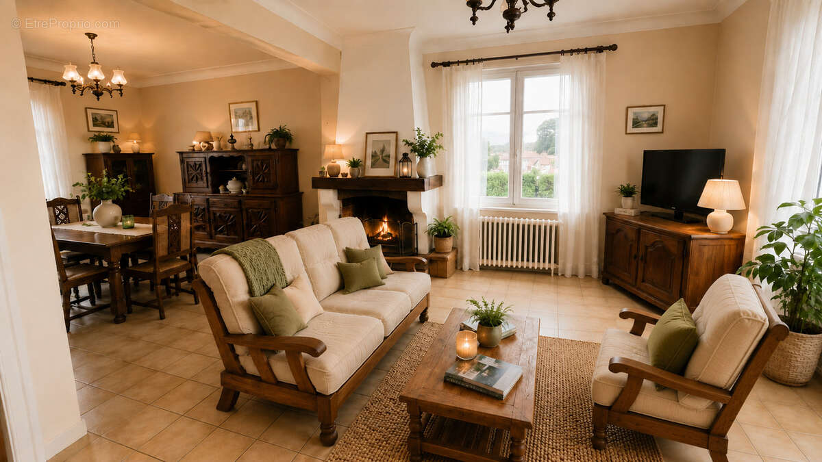 salon séjour - Maison à ARCANGUES