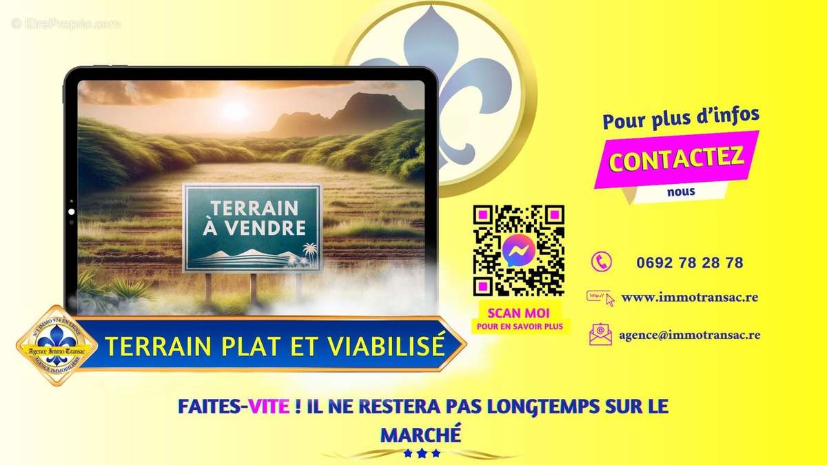 Terrain à LA PLAINE-DES-PALMISTES