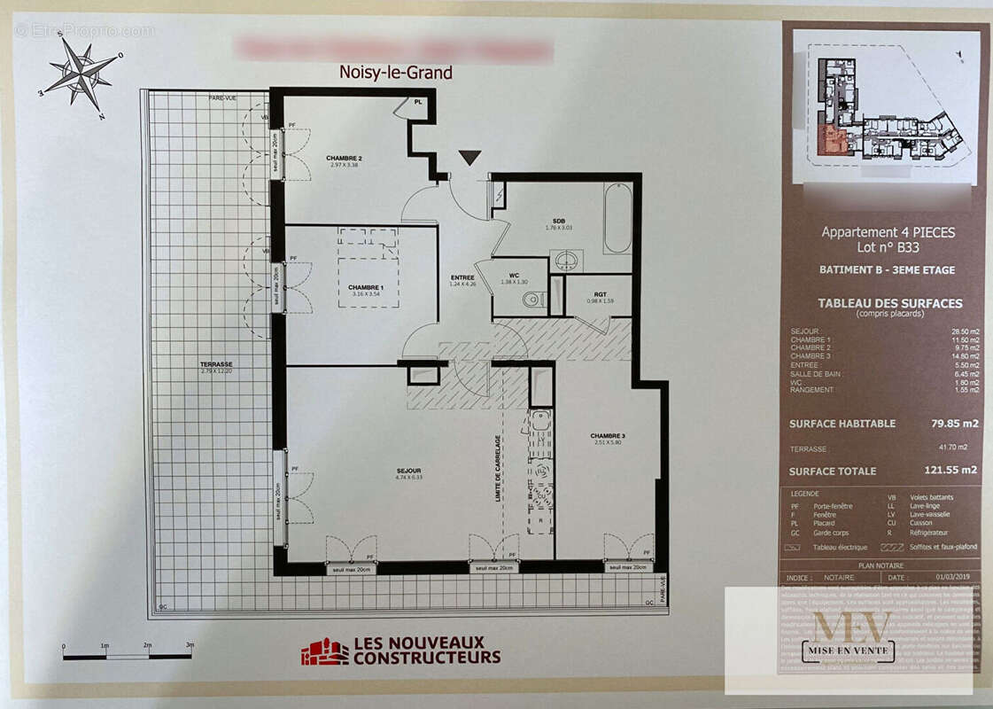 Appartement à NOISY-LE-GRAND