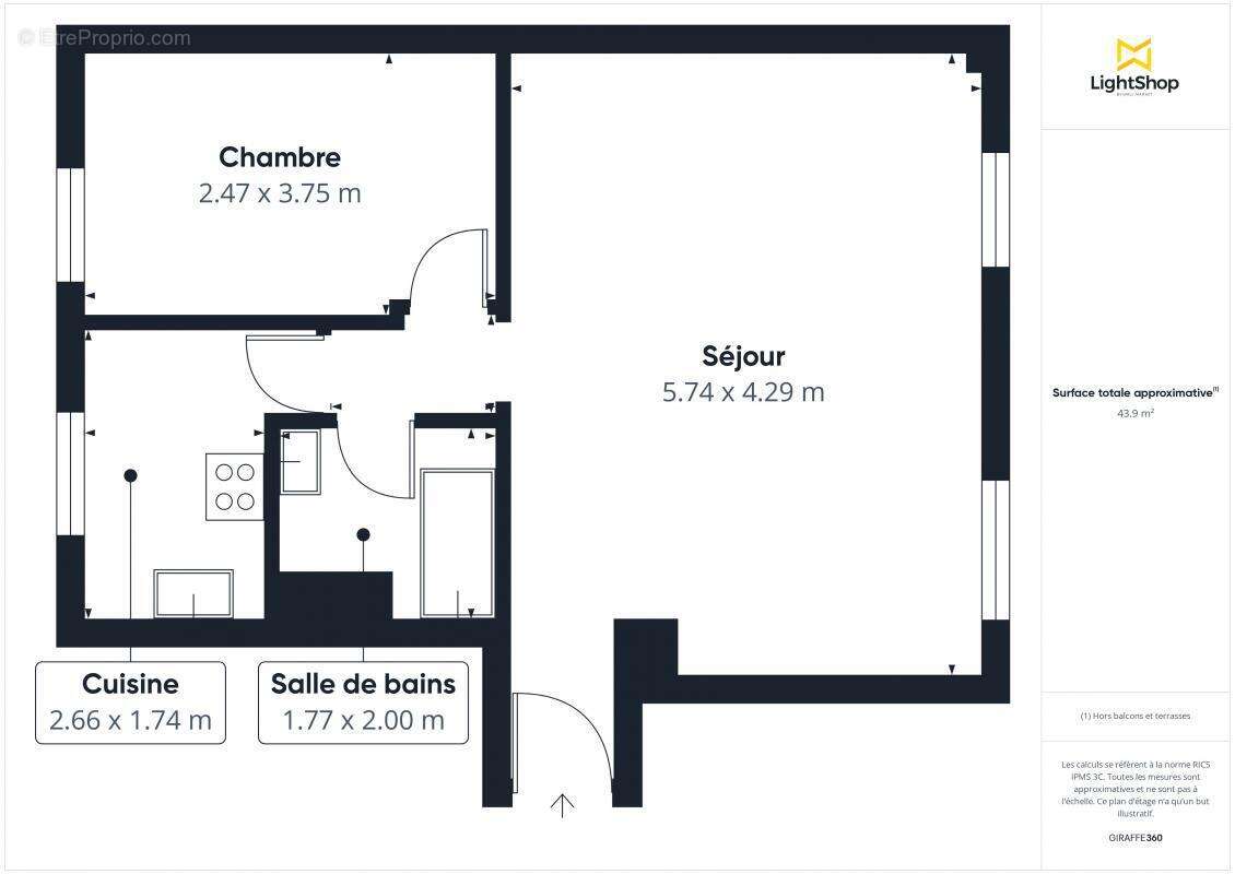 Appartement à PARIS-15E