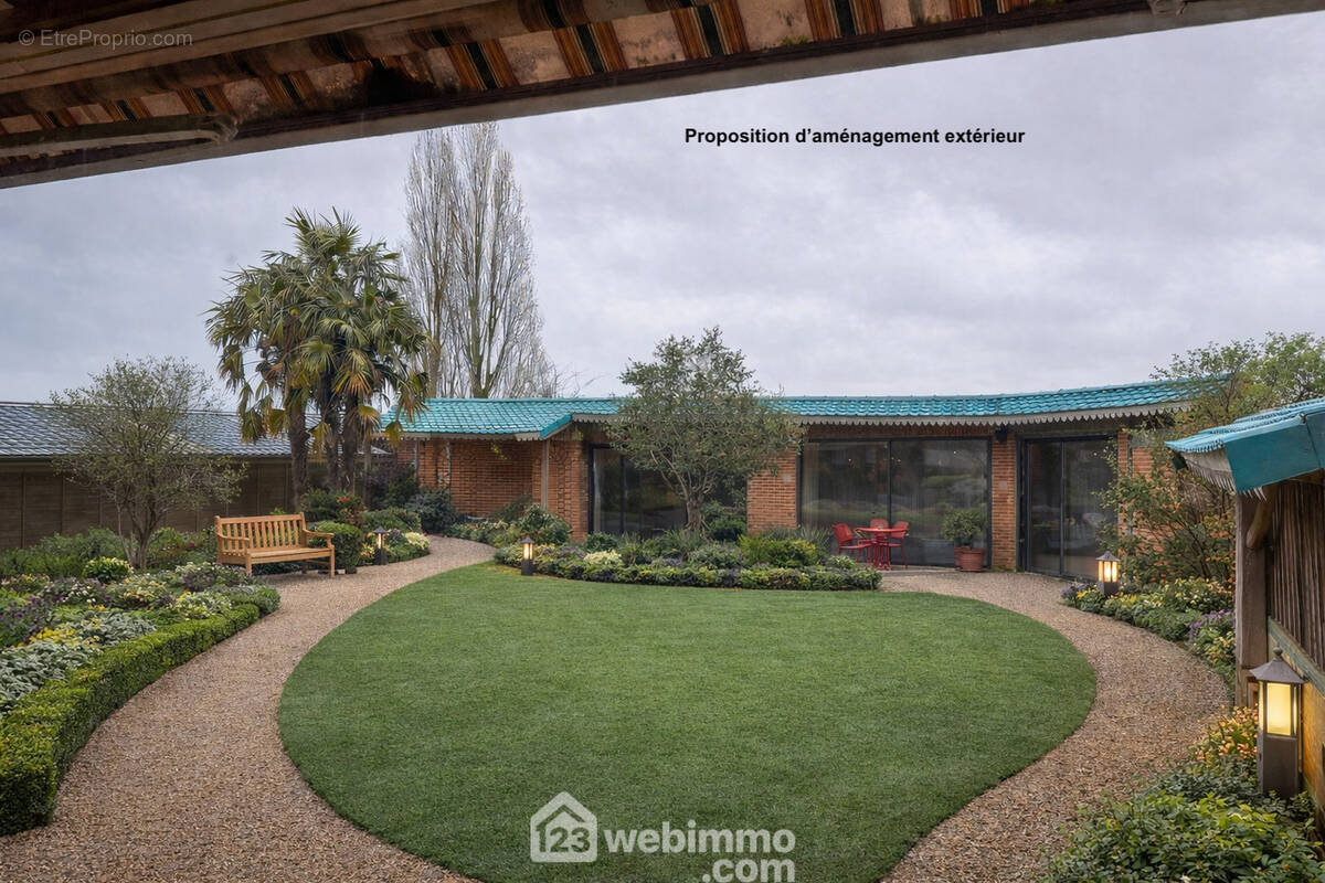 Proposition d'aménagement pour le jardin - Maison à MENOMBLET