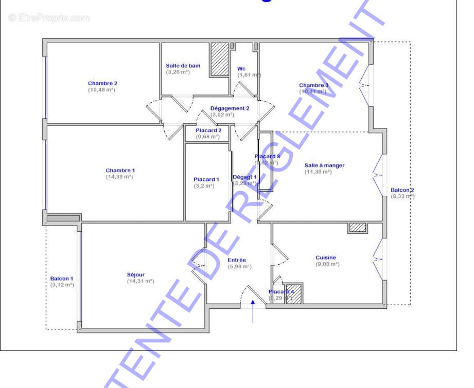 Appartement à MARSEILLE-6E