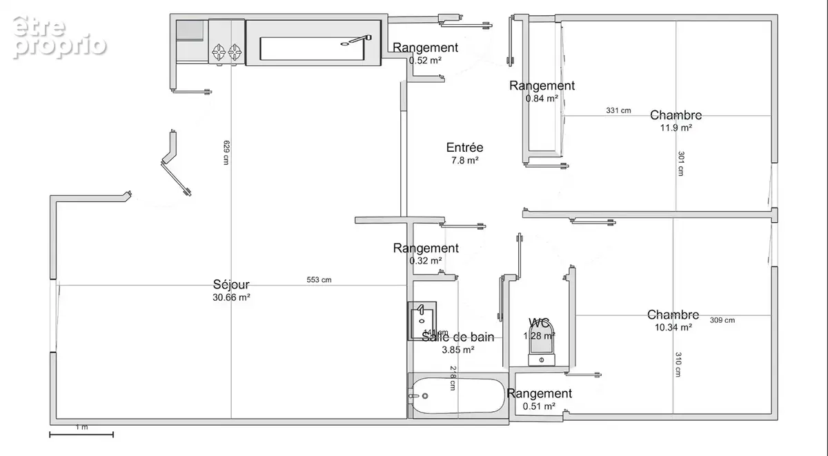 Appartement 66m² à montpellier - photo 9