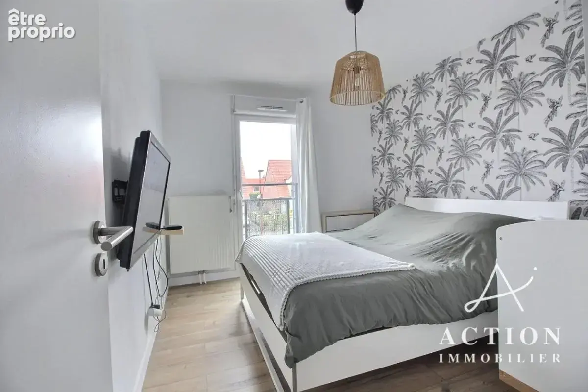 Leers - appartement t3 - balcon - 2 places de stationnement - residence securisee - photo 7