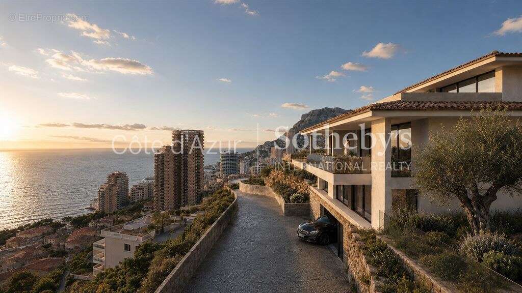 Roquebrune-Cap-Martin terrain constructible avec permis purgé deux villas contemporaines - photo 2