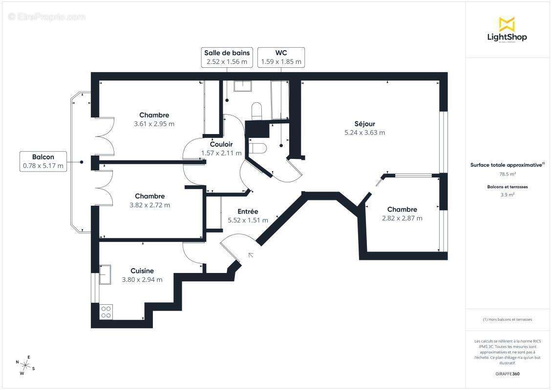 Appartement à LEVALLOIS-PERRET