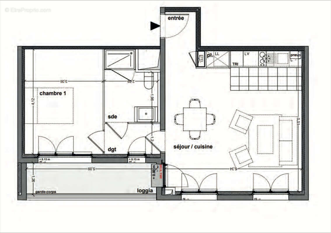 Appartement à MERIGNAC