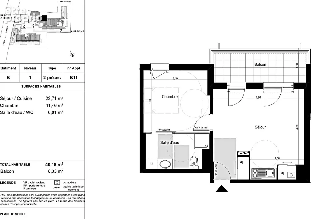Appartement Toulouse 2 pièce(s) 40.18 m2 PROCHE SAINT SIMON - ONCOPOLE - photo 5