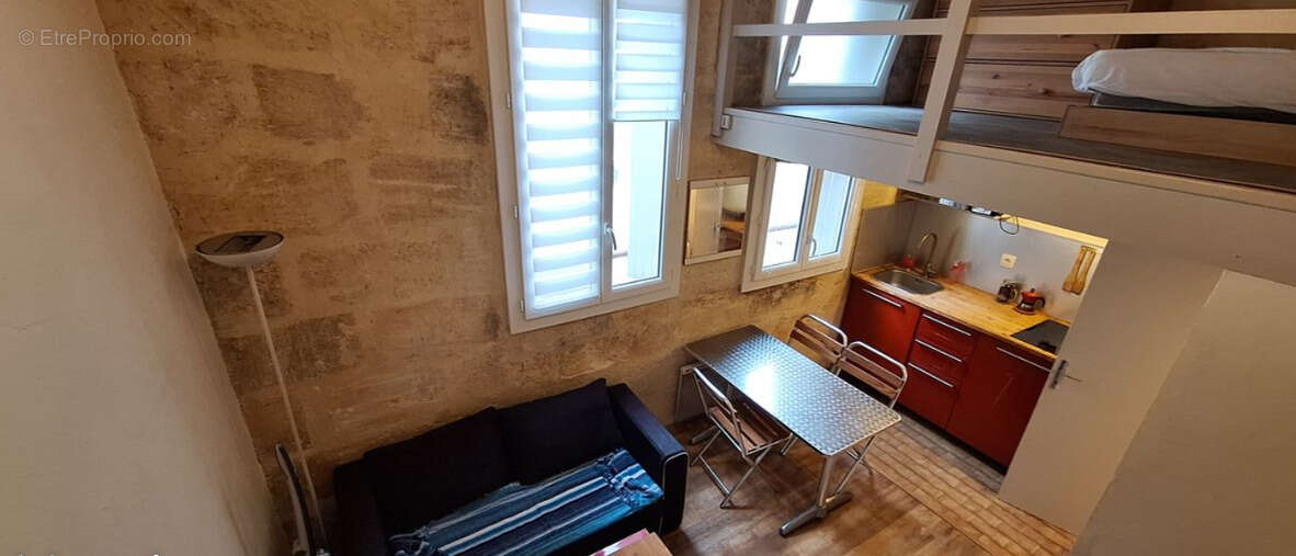 Paris 17e   Épinettes  Studio rénové avec mezzanine   18 m2 - photo 2