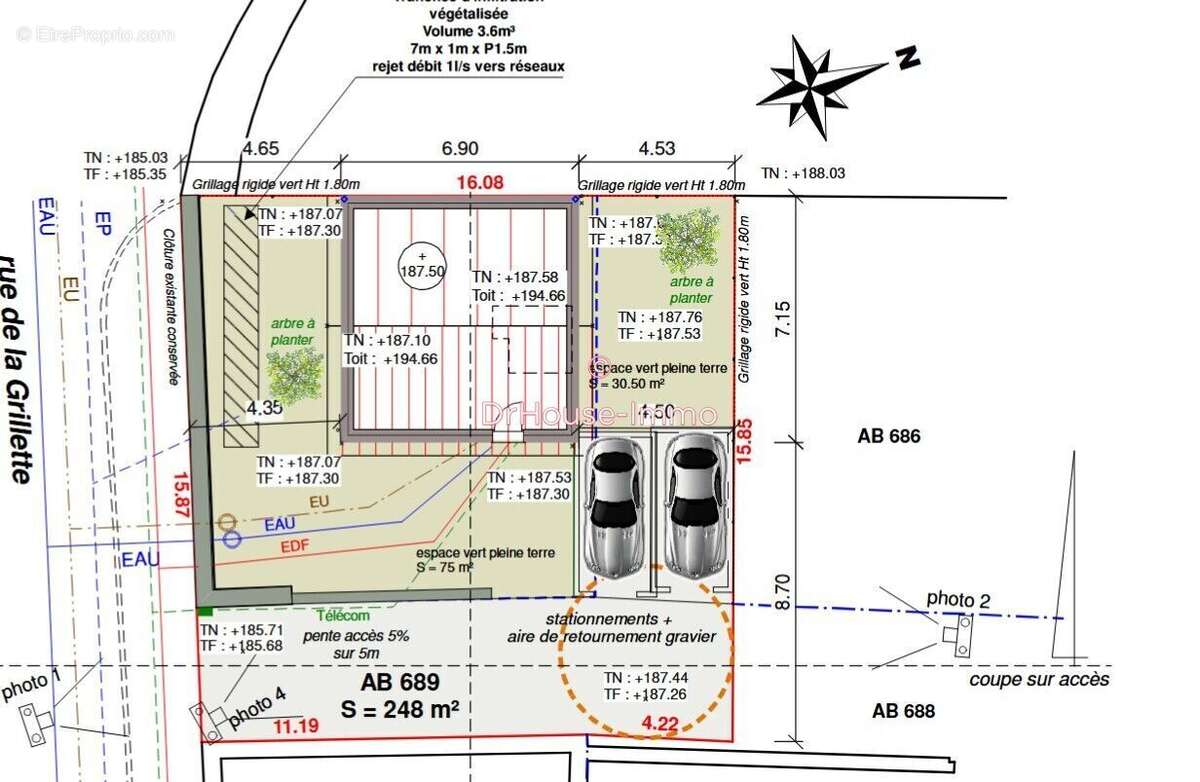 Terrain à FLEURIEU-SUR-SAONE
