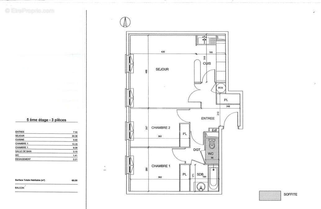Appartement à BUSSY-SAINT-GEORGES