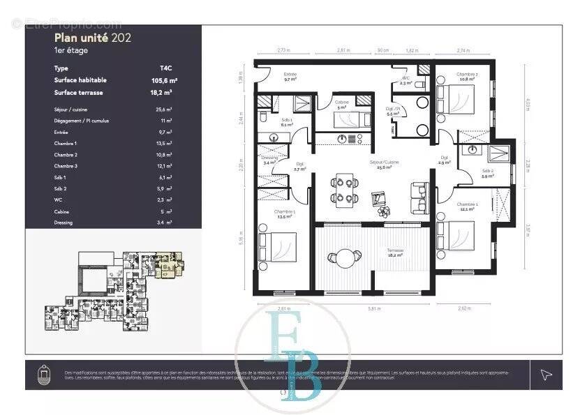 Appartement à PIANOTTOLI-CALDARELLO