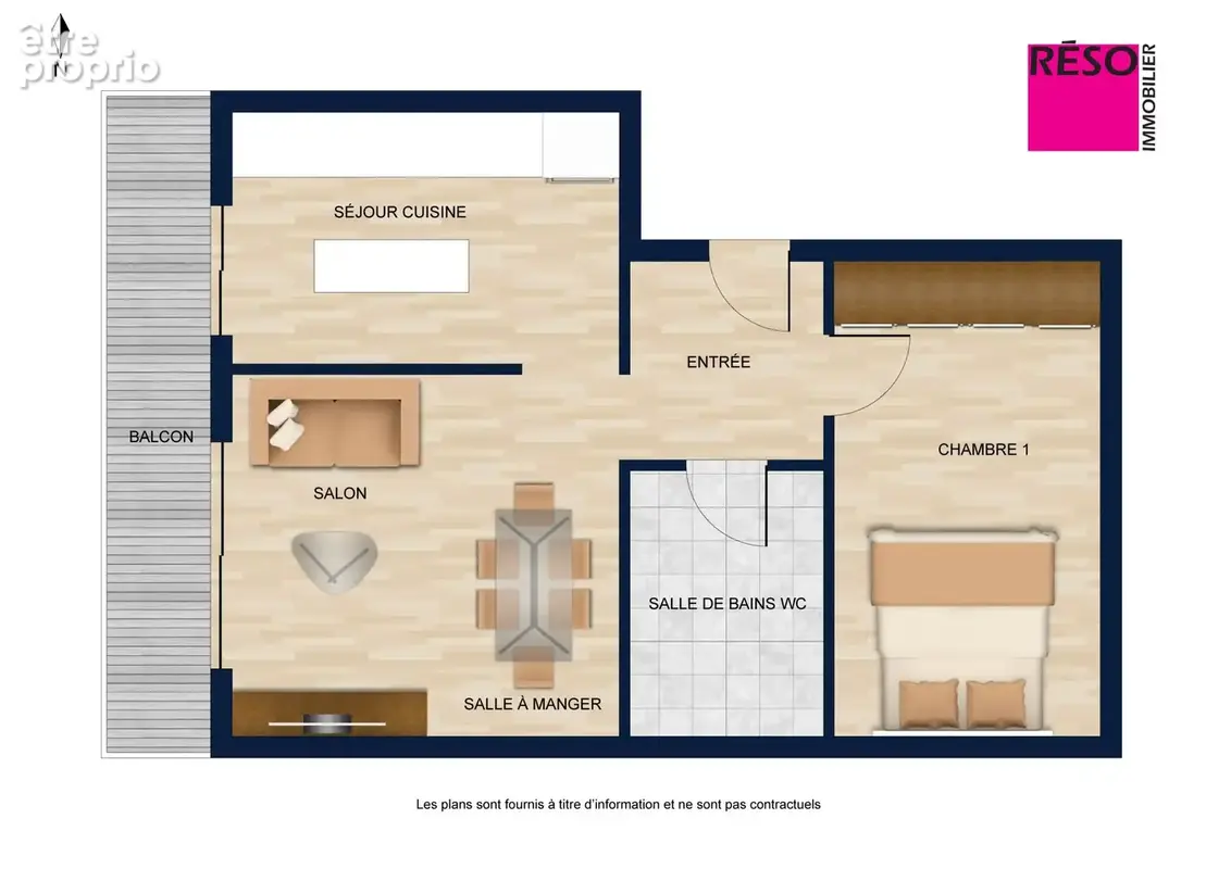 Appartement 46 m² à Annemasse  - photo 2