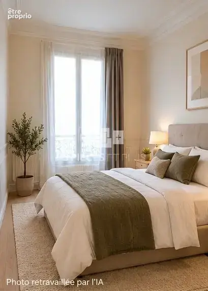 Appartement haussmannien rénové  2 chambres  Ascenseur  Porte Maillot - photo 4