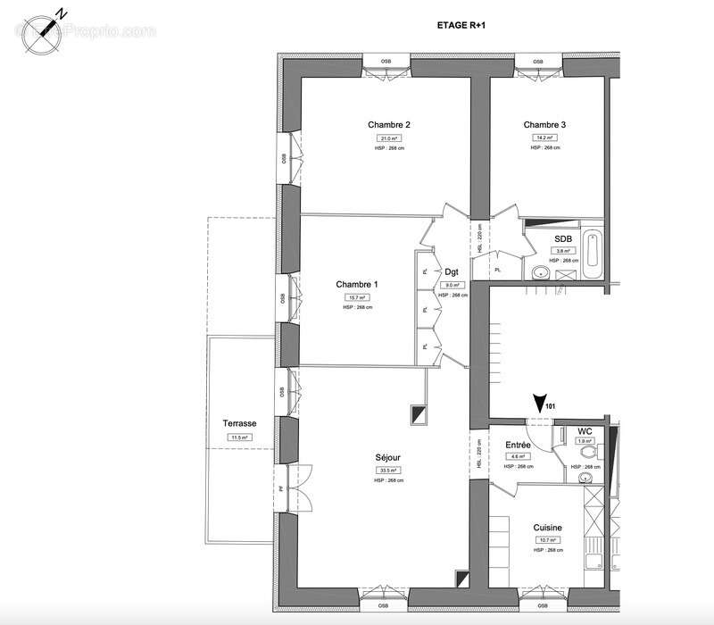 Appartement à SAINT-JEAN-DE-GONVILLE