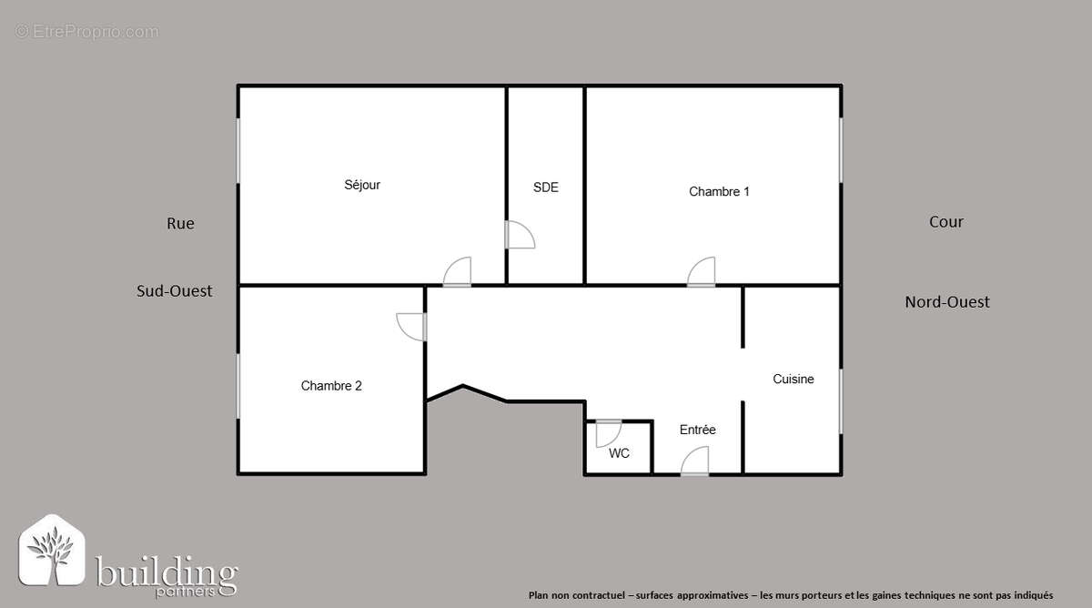 Levallois-Perret Louise Michel - Appartement 3 pièces 46 m² - photo 2