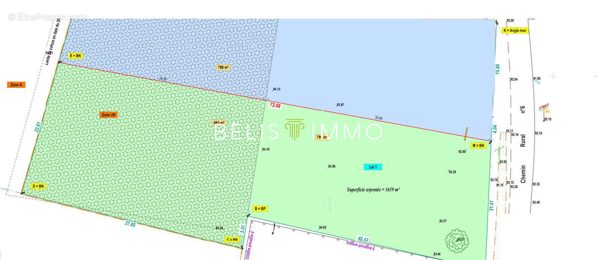 Terrain à LA CROIX-EN-TOURAINE
