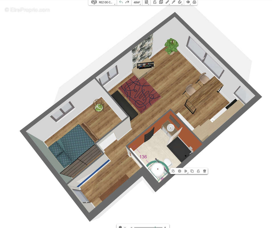 Appartement Type 2 - 56,20 m2 habitables en LOI CARREZ - 2 Places de parking privatives - photo 4
