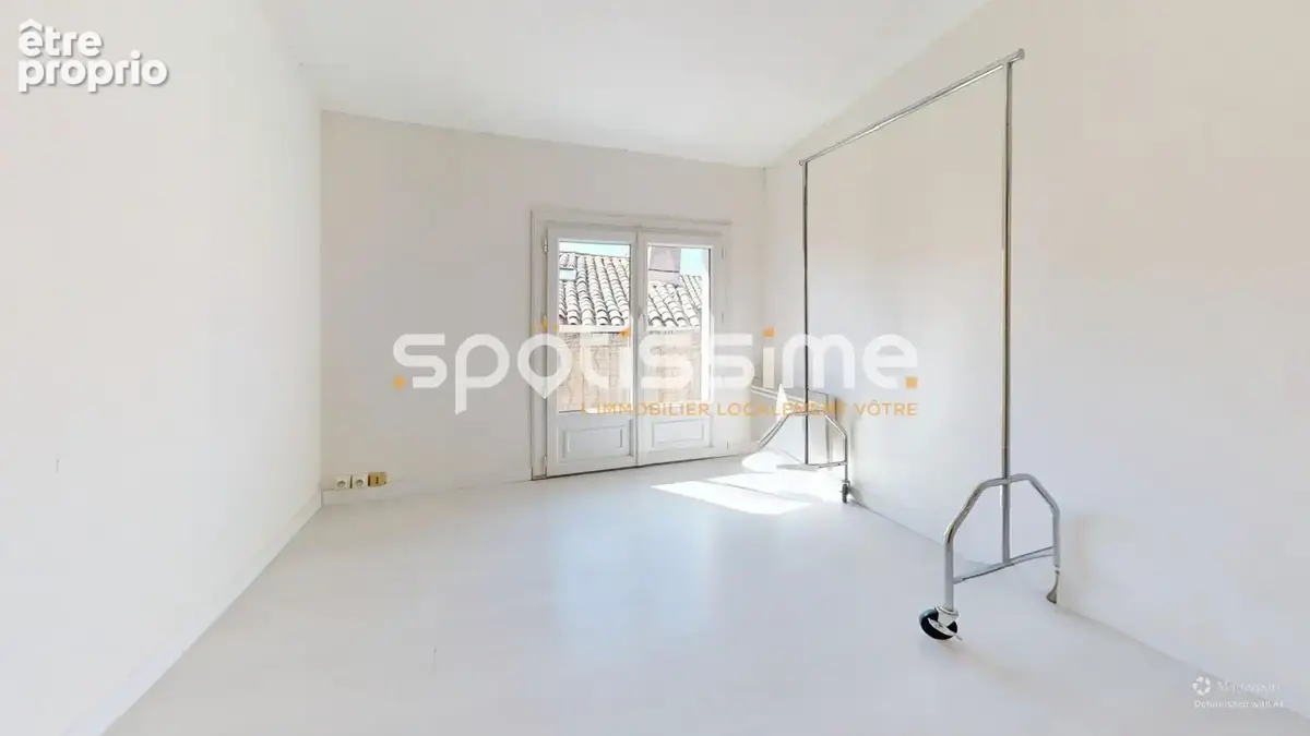 Pomérols  maison de village t3 90 m²  balcon  vue sur les toits et le clocher - photo 4