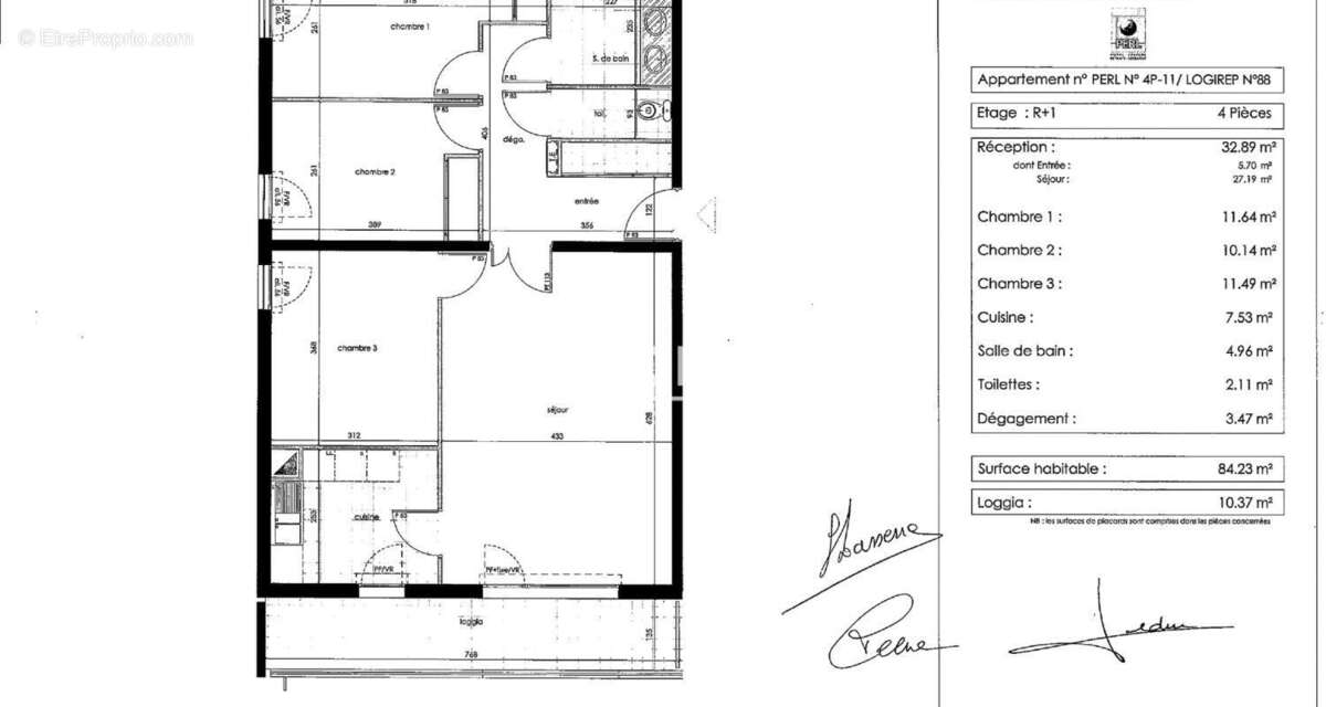 Appartement familial de 4 pièces (3 chambres) avec une place de parking, proche des écoles, des commerces et des transports - photo 9