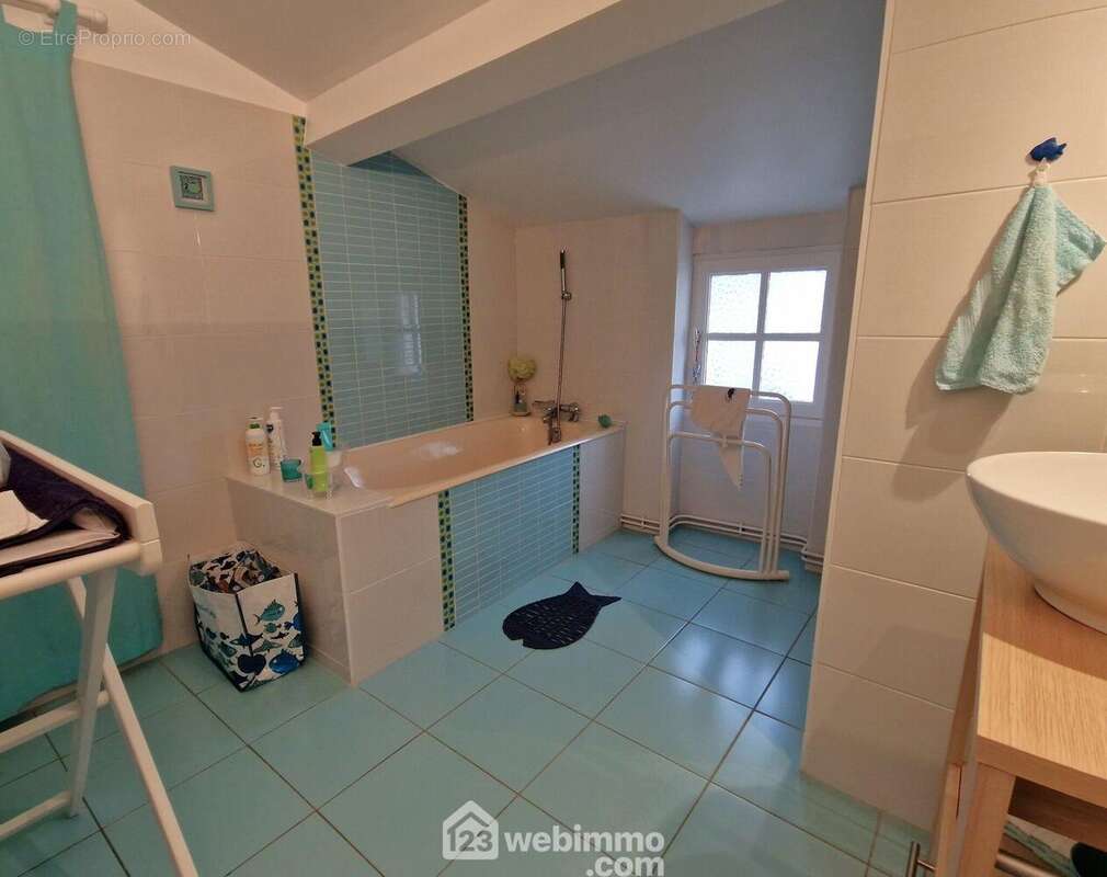 Salle de bain de l'étage ( en plus de la salle d'eau du rez-de-chaussée) - Maison à LA ROCHE-SUR-YON