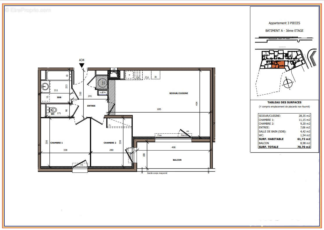 Appartement à BEZIERS