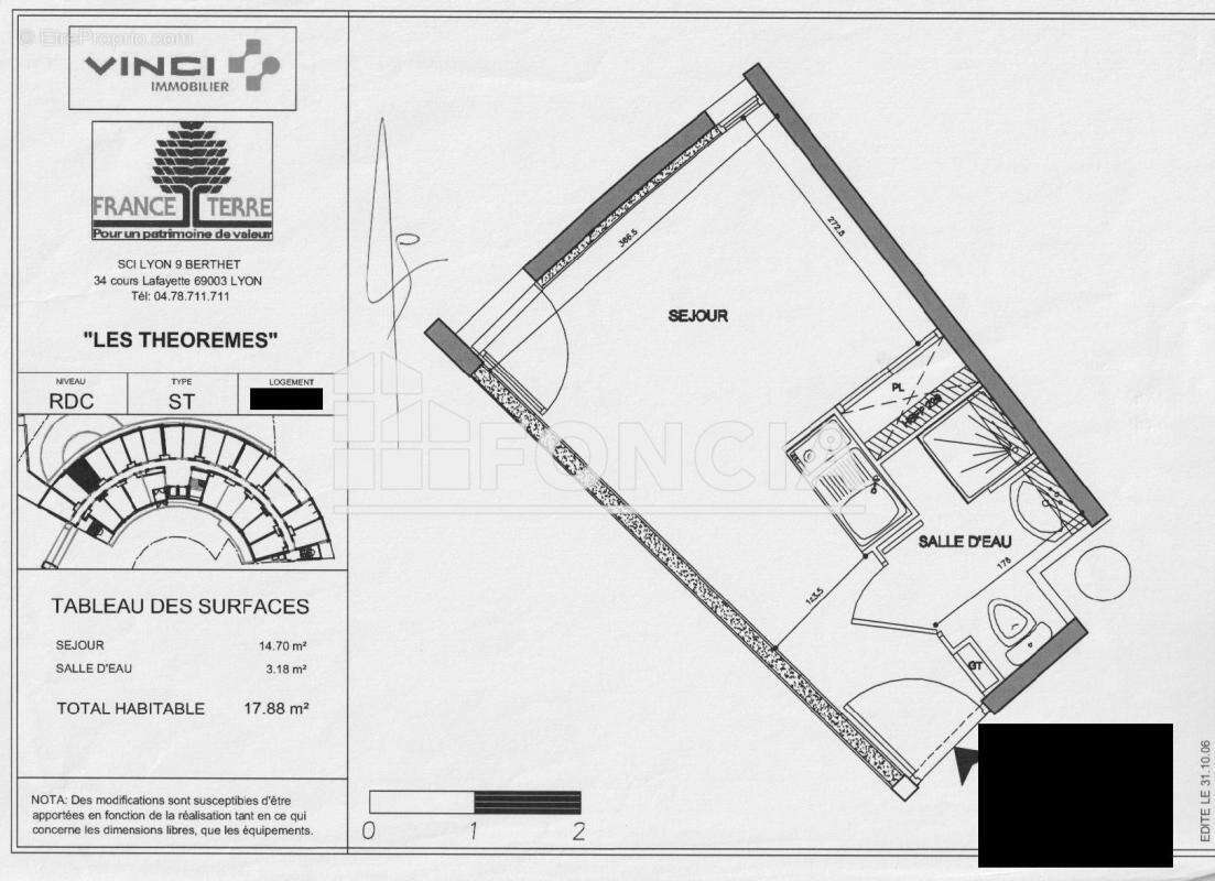 Vente - Appartement en résidence services - Studio - 17,88 m² - - photo 2