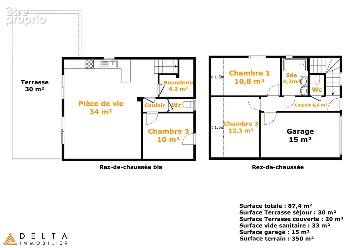 Maison 87 m² sur terrain de 350 m² - photo 17